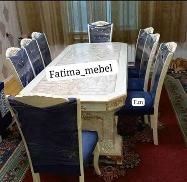 Qonaq otağı üçün, Yeni, Açılmayan, Dördbucaq masa, 6 stul lalafo.az -da Qonaq otağı üçün, Yeni, Açılmayan, Dördbucaq masa, 6 stul