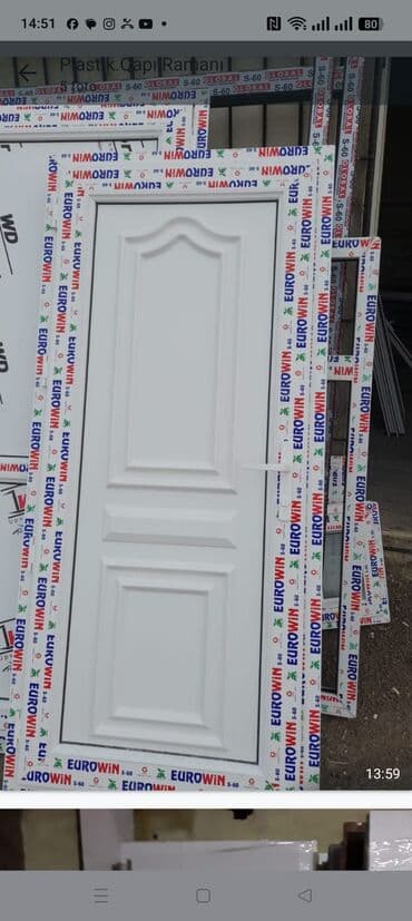 Bunker qapıları: Ağ rəngdə klassik panelli plastik qapılar Məhsulun təsviri: - lalafo.az -da — 1 Bunker qapıları: Ağ rəngdə klassik panelli plastik qapılar Məhsulun təsviri: - — 1