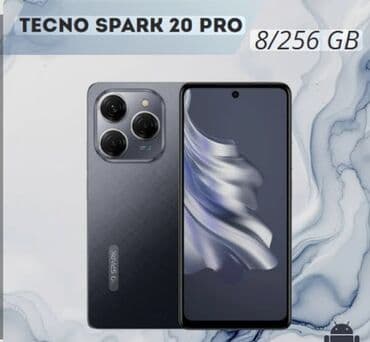 Tecno Spark 20 Pro, 256 GB, rəng - Qara, Barmaq izi lalafo.az -da Tecno Spark 20 Pro, 256 GB, rəng - Qara, Barmaq izi