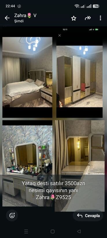 Yataq desti satılır 3500azn
nesimi qayısının yanı
Zəhra🌷Z9525 lalafo.az -da Yataq desti satılır 3500azn
nesimi qayısının yanı
Zəhra🌷Z9525