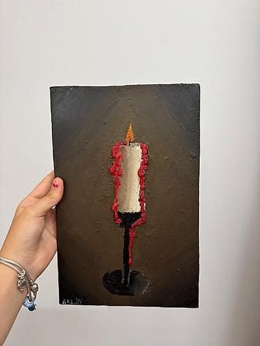 Satılır ! 🕯️ Tamamilə əl işi olan bu şam tablosu otağınıza fərqli bir lalafo.az -da Satılır ! 🕯️ Tamamilə əl işi olan bu şam tablosu otağınıza fərqli bir