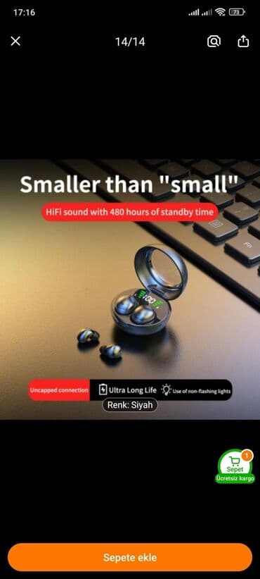 Yeni Simsiz (Bluetooth) Qulaqcıqlar, rəng - Qara lalafo.az -da Yeni Simsiz (Bluetooth) Qulaqcıqlar, rəng - Qara