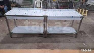Məhsul: Paslanmayan poladdan (inox) iş masaları və stollar Təsvir: - lalafo.az -da Məhsul: Paslanmayan poladdan (inox) iş masaları və stollar Təsvir: -