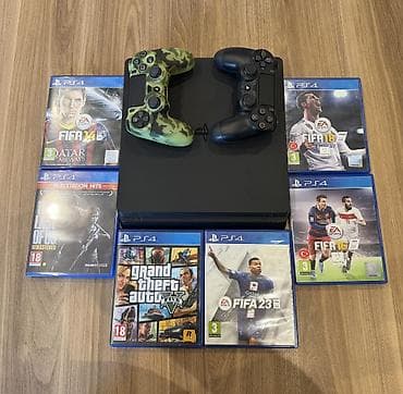 🎮 SONY PS4 SLIM 2 PULT + 6 OYUN TAM PAKET SATILIR 🎮 Cihaz təmiz və lalafo.az -da 🎮 SONY PS4 SLIM 2 PULT + 6 OYUN TAM PAKET SATILIR 🎮 Cihaz təmiz və