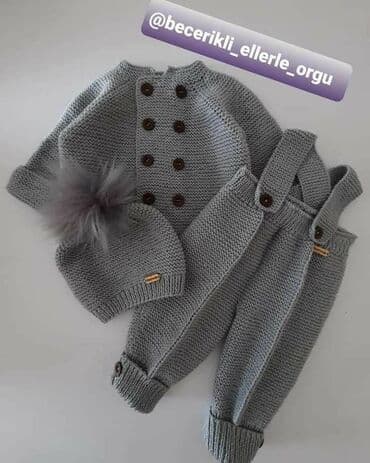 Uşaq üçün əl işi toxunma üçlü dəst - Rəng: boz - Material: yumşaq lalafo.az -da Uşaq üçün əl işi toxunma üçlü dəst - Rəng: boz - Material: yumşaq