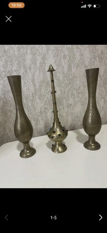 Məhsul: 3 hissədən ibarət dekorativ mis/bronz dəst Təsvir: - Şərq lalafo.az -da Məhsul: 3 hissədən ibarət dekorativ mis/bronz dəst Təsvir: - Şərq