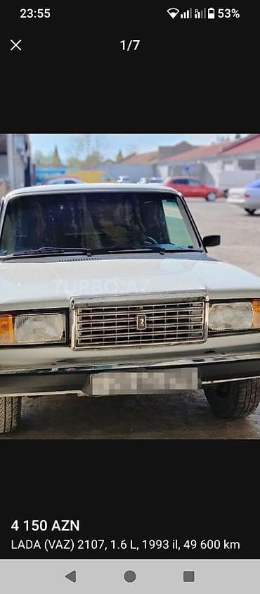 VAZ (LADA) 2107: 1.6 l | 1993 il Sedan lalafo.az -da VAZ (LADA) 2107: 1.6 l | 1993 il Sedan