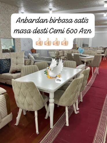 Masa desti yeni qonaq otağı mebeli reng seçimi var lalafo.az -da Masa desti yeni qonaq otağı mebeli reng seçimi var