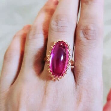 Toy, Üzük, Çəhrayı qızıl, 583 Əyar, Yaqut lalafo.az -da Toy, Üzük, Çəhrayı qızıl, 583 Əyar, Yaqut