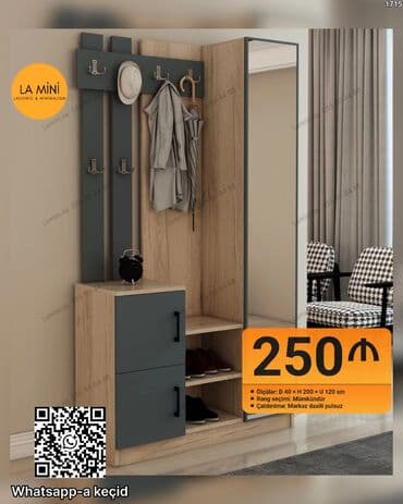 Açılan, 2 qapılı Düz dolab, Dolab-asılqan lalafo.az -da Açılan, 2 qapılı Düz dolab, Dolab-asılqan