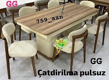 Mətbəx üçün, Yeni, 6 stul lalafo.az -da Mətbəx üçün, Yeni, 6 stul