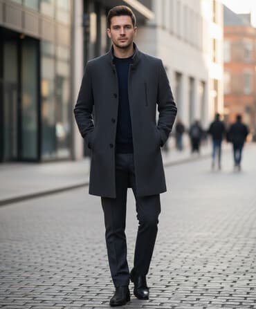 Palto, M, rəng - Boz lalafo.az -da Palto, M, rəng - Boz