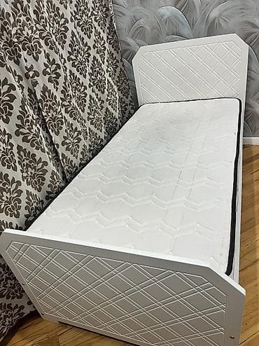 Tək nəfərlik bazalı çarpayı . Ölçüsü:2.05m. x 95sm .Matras qiymətə lalafo.az -da Tək nəfərlik bazalı çarpayı . Ölçüsü:2.05m. x 95sm .Matras qiymətə