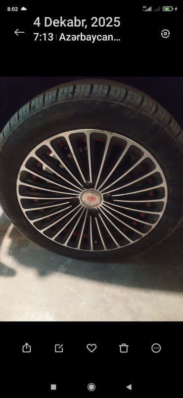 Məlumat: Avtomobil üçün yüngül lehimli disk və şin komplekti - Disk lalafo.az -da Məlumat: Avtomobil üçün yüngül lehimli disk və şin komplekti - Disk