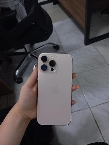 IPhone 16 Pro Max, 256 GB, Desert Titanium, Face ID lalafo.az -da IPhone 16 Pro Max, 256 GB, Desert Titanium, Face ID