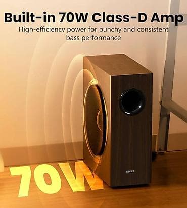 Другая аудиотехника: Edifier T5s / Black Powered Active Subwoofer ✨ 8 düymlük uzun atışlı at lalafo.az — 4 Другая аудиотехника: Edifier T5s / Black Powered Active Subwoofer ✨ 8 düymlük uzun atışlı — 4