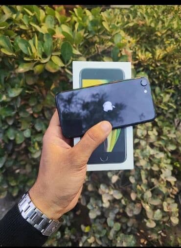 IPhone SE 2022, 128 GB, Black Titanium, Zəmanət, Barmaq izi, Face ID lalafo.az -da IPhone SE 2022, 128 GB, Black Titanium, Zəmanət, Barmaq izi, Face ID