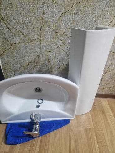 Крепежные изделия: Hamam üçün keramika lavabosu və piltəsi (ayaq dayağı) komplekti at lalafo.az — 1 Крепежные изделия: Hamam üçün keramika lavabosu və piltəsi (ayaq dayağı) komplekti — 1