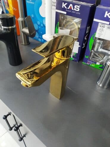 смесители для кухни: Qızılı rəngli vannaya/qabyuyan üçün qarışdırıcı kran - Müasir dizayn at lalafo.az — 1 смесители для кухни: Qızılı rəngli vannaya/qabyuyan üçün qarışdırıcı kran - Müasir dizayn — 1