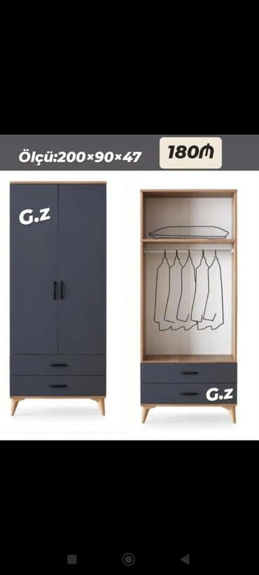 Yeni, Düz dolab, Qarderob, paltar dolabı lalafo.az -da Yeni, Düz dolab, Qarderob, paltar dolabı