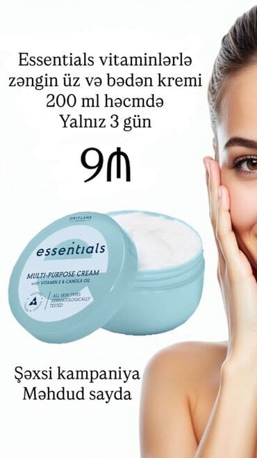 Üz kremi, Oriflame, Bütün dəri növləri üçün, 200 ml lalafo.az -da Üz kremi, Oriflame, Bütün dəri növləri üçün, 200 ml