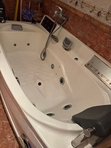 Джакузи ванны: Hamam vannası - Akril gövdə, dərin və geniş vanna formasında - at lalafo.az — 1 Джакузи ванны: Hamam vannası - Akril gövdə, dərin və geniş vanna formasında - — 1
