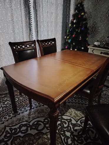 Qonaq otağı üçün, Açılan, Dördbucaq masa, 6 stul lalafo.az -da Qonaq otağı üçün, Açılan, Dördbucaq masa, 6 stul