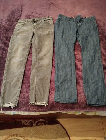 İki cüt kişi şalvarı dəsti - Sol model: boz rəngli jeans. Beş lalafo.az -da İki cüt kişi şalvarı dəsti - Sol model: boz rəngli jeans. Beş
