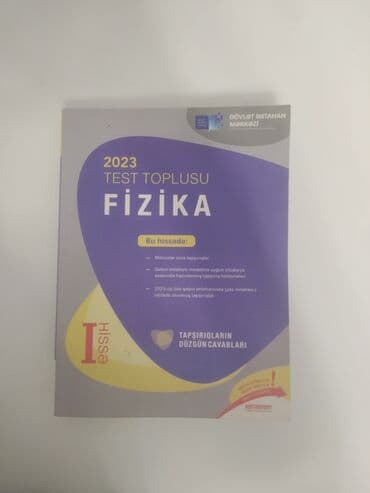 Məhsul: 2023 Test Toplusu – Fizika (I hissə) Təsvir: - Nəşriyyat lalafo.az -da Məhsul: 2023 Test Toplusu – Fizika (I hissə) Təsvir: - Nəşriyyat
