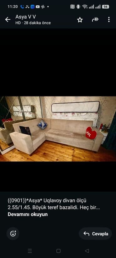 Künc divan lalafo.az -da Künc divan