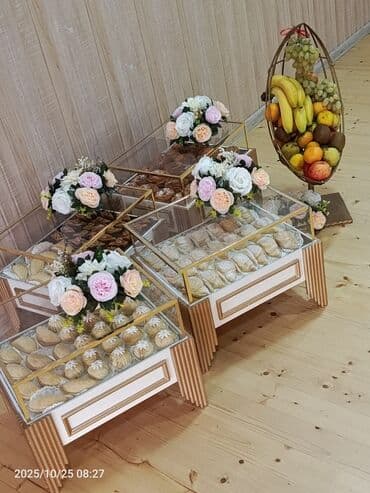 Tort və şiriniyyat qabı, rəng - Qızılı, Şüşə lalafo.az -da Tort və şiriniyyat qabı, rəng - Qızılı, Şüşə