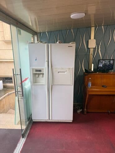 Side-by-Side tipli iki qapılı soyuducu - Rəng: ağ - Ön paneldə su və lalafo.az -da Side-by-Side tipli iki qapılı soyuducu - Rəng: ağ - Ön paneldə su və