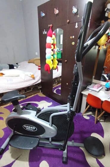 Шлемы: Green Hill elliptik/trenajor velosiped - 2‑in‑1 dizayn: elliptik at lalafo.az — 1 Шлемы: Green Hill elliptik/trenajor velosiped - 2‑in‑1 dizayn: elliptik — 1