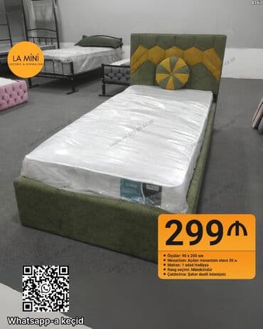 Təknəfərlik çarpayı, Bazalı, Matras ilə lalafo.az -da Təknəfərlik çarpayı, Bazalı, Matras ilə