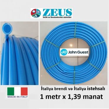 Water pipes: Boru PE-RT 16x2 oksigen bayreyli "JOHN GUEST" - İtaliya brendi və lalafo.az -da — 1 Water pipes: Boru PE-RT 16x2 oksigen bayreyli "JOHN GUEST" - İtaliya brendi və — 1