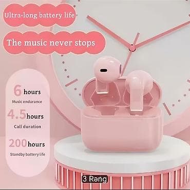 Беспроводные (Bluetooth) Наушники, цвет - Розовый at lalafo.az Беспроводные (Bluetooth) Наушники, цвет - Розовый