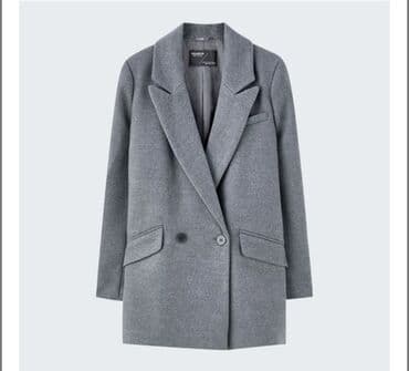 Palto, PULL&BEAR, S, rəng - Boz lalafo.az -da Palto, PULL&BEAR, S, rəng - Boz