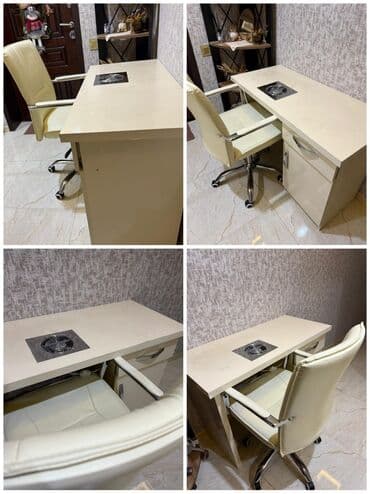 Başlıq: Manikür masası + stul dəsti, toz soran ventilyatorlu Məhsul at lalafo.az Başlıq: Manikür masası + stul dəsti, toz soran ventilyatorlu Məhsul