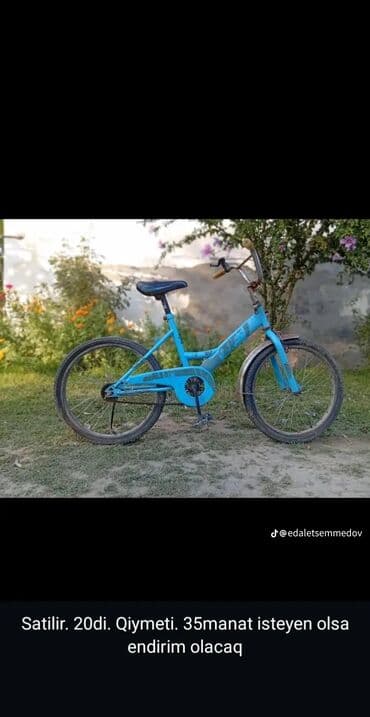 Uşaq velosipedi – 20" təkər ölçüsü. - Rəng: mavi - Güvənlik üçün lalafo.az -da Uşaq velosipedi – 20" təkər ölçüsü. - Rəng: mavi - Güvənlik üçün