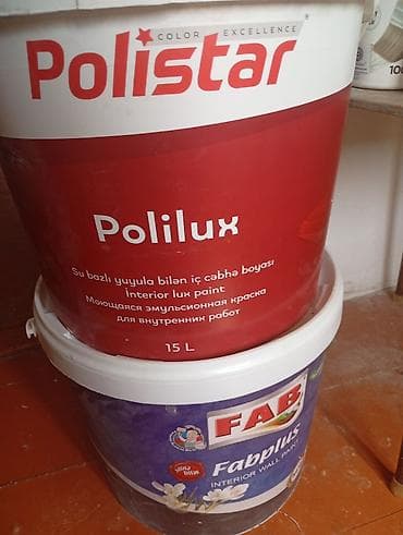 Məhsul: Daxili divar boyaları – Polistar Polilux və FAB Fabplus - lalafo.az -da Məhsul: Daxili divar boyaları – Polistar Polilux və FAB Fabplus -