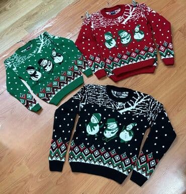 Uşaq üçün Yeni il temalı trikotaj sviterlər - Dizaynlar: qar adamı lalafo.az -da Uşaq üçün Yeni il temalı trikotaj sviterlər - Dizaynlar: qar adamı