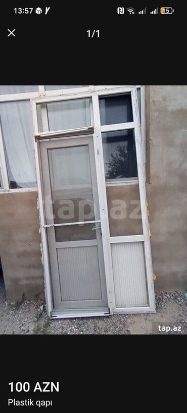Ağ rəngli plastik qapı və pəncərə çərçivəsi. Bu vahid bir qapıdan və lalafo.az -da Ağ rəngli plastik qapı və pəncərə çərçivəsi. Bu vahid bir qapıdan və