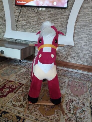 Böyük ölçülü yelləncək at oyuncağı - Material: yumşaq plyuş örtük lalafo.az -da Böyük ölçülü yelləncək at oyuncağı - Material: yumşaq plyuş örtük