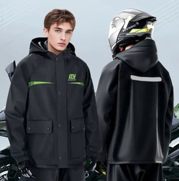 Motosikletçilər üçün suya davamlı kapüşonlu jaket - Material: qalın lalafo.az -da Motosikletçilər üçün suya davamlı kapüşonlu jaket - Material: qalın