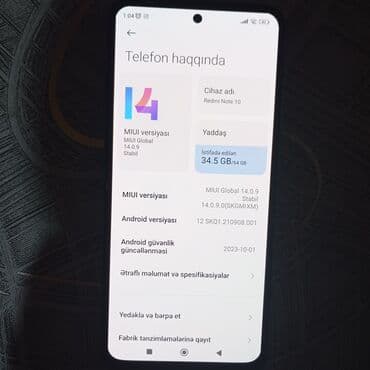 Redmi Note 10, 64 GB, rəng - Gümüşü, Sensor lalafo.az -da Redmi Note 10, 64 GB, rəng - Gümüşü, Sensor