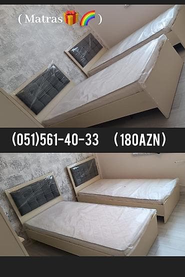 Yeni, Təknəfərlik çarpayı, Bazasız, Matras ilə, Siyirməsiz, Rusiya lalafo.az -da Yeni, Təknəfərlik çarpayı, Bazasız, Matras ilə, Siyirməsiz, Rusiya