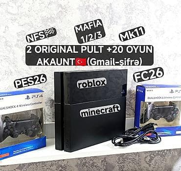 Sony PS4 500gb ideal, zavod plombu üzərində, 2 original pult, 20 lalafo.az -da Sony PS4 500gb ideal, zavod plombu üzərində, 2 original pult, 20