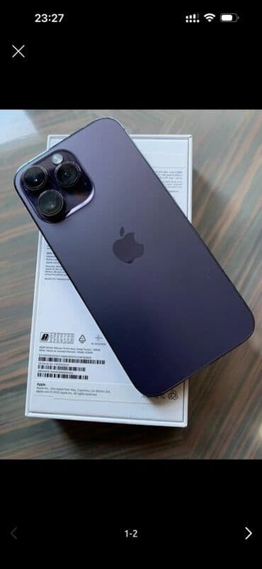 IPhone 14 Pro Max, 256 GB, Deep Purple, Simsiz şarj, Face ID lalafo.az -da IPhone 14 Pro Max, 256 GB, Deep Purple, Simsiz şarj, Face ID