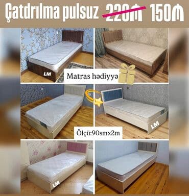 Yeni, Təknəfərlik çarpayı, Bazalı, Matras ilə, Siyirməsiz lalafo.az -da Yeni, Təknəfərlik çarpayı, Bazalı, Matras ilə, Siyirməsiz