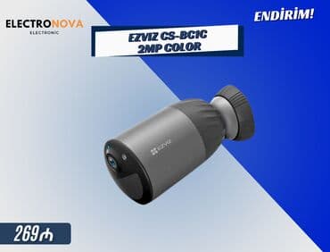 📷 EZVIZ CS-BC1C 2MP Simsiz Kamera + Günəş Paneli Elektrik kabelinə lalafo.az -da 📷 EZVIZ CS-BC1C 2MP Simsiz Kamera + Günəş Paneli Elektrik kabelinə